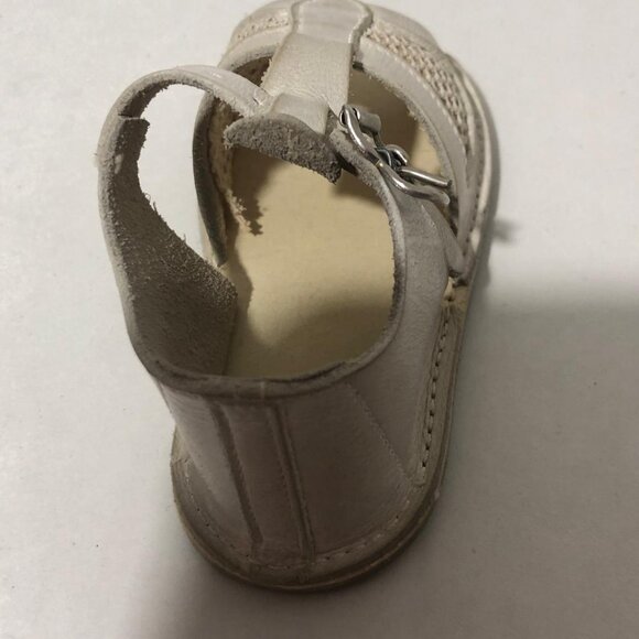 Vintage Buster Brown Childs Baby Shoes Sandals White Original Box Size 2 5-8 Mo - Picture 9 of 12